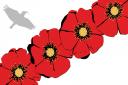 Helen Rogers created this Remembrance Day poppy flag