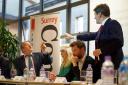 Candidates square off at the Surrey Comet's hustings meeting last month. (Pic: Kai Lyu)