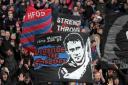 Despite the rain and defeat, fans stayed behind to praise Palace's squad