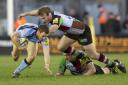Bit part: former Quins skipper, in action against Newcastle Falcons, has been a bit part player this season