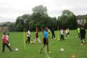 Youngsters playing at the football academy in Streatham