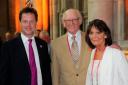 Maurice Reeves and his wife Anne with deputy prime minister Nick Clegg