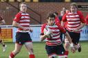Time to shine: Harlequins wing Ollie Lindsay-Hague in action for Rosslyn Park last season