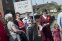 Carshalton and Wallington Labour Party protesting outside CCG headquarters on Tuesday