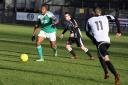 Terrors tamed: Jerry Nnamani during the 2-1 win at Tooting & Mitcham last weekend