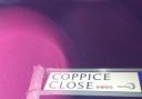 Coppice Close sign
