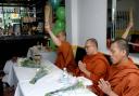 Monks from the Buddhapadipa Temple in Wimbledon blessed Hansa’s Thai Kitchen in Weybridge