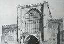 St Albans cathedral as it had looked since medieval times