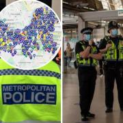 Map of every crime reported in Merton over one month