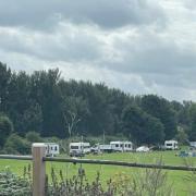 Picture of illegal encampment in Mitcham ( Credit: Merton Police)