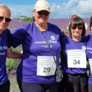 The Sollis and Dunmall family signed up to the Lavender Walk in memory of their mum and nan, Joyce Sollis / Image: St Rapheal's Hospice