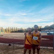 Top form - Jonathan Cornish and Andrew Penney toasting 5,000m personal bests