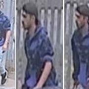 Police are looking to speak to this man after a series of fires in Merton - including a fire in a field off Woodmansterne Road at the junction with Lacrosse Way (photo: Metropolitan Police)