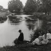 The River Wandle in calmer conditions before the First World War