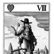 John Lambert's love of tulips was recalled in a satirical pack of Cavalier playing cards produced after the restoration of King Charles II. These lampooned key figures from the period of Oliver Cromwell's rule. Lambert, 