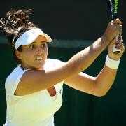 Defeated: Laura Robson lost in the second round of the Granby National Bank Challenger tournament in Canada