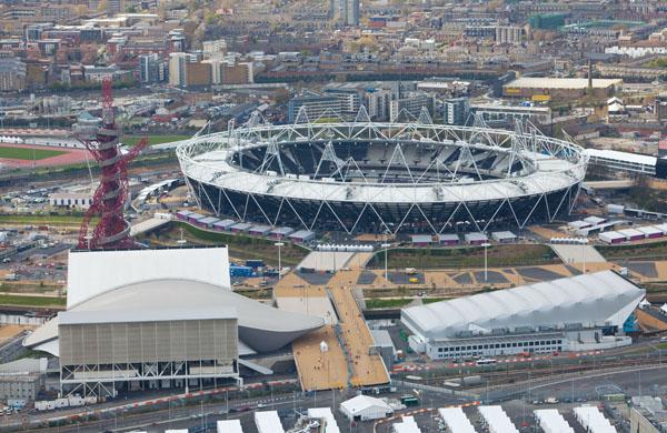 Aerial Views of the Olympic sites in London