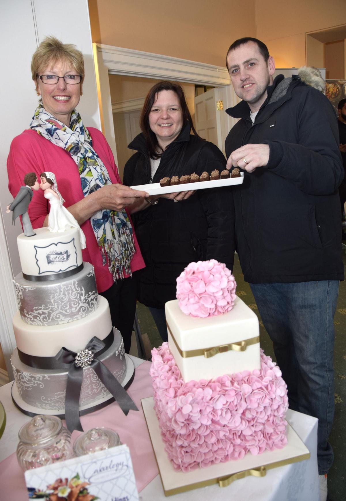 Beverley George from Cakeology with Clare Stone and James Lynn