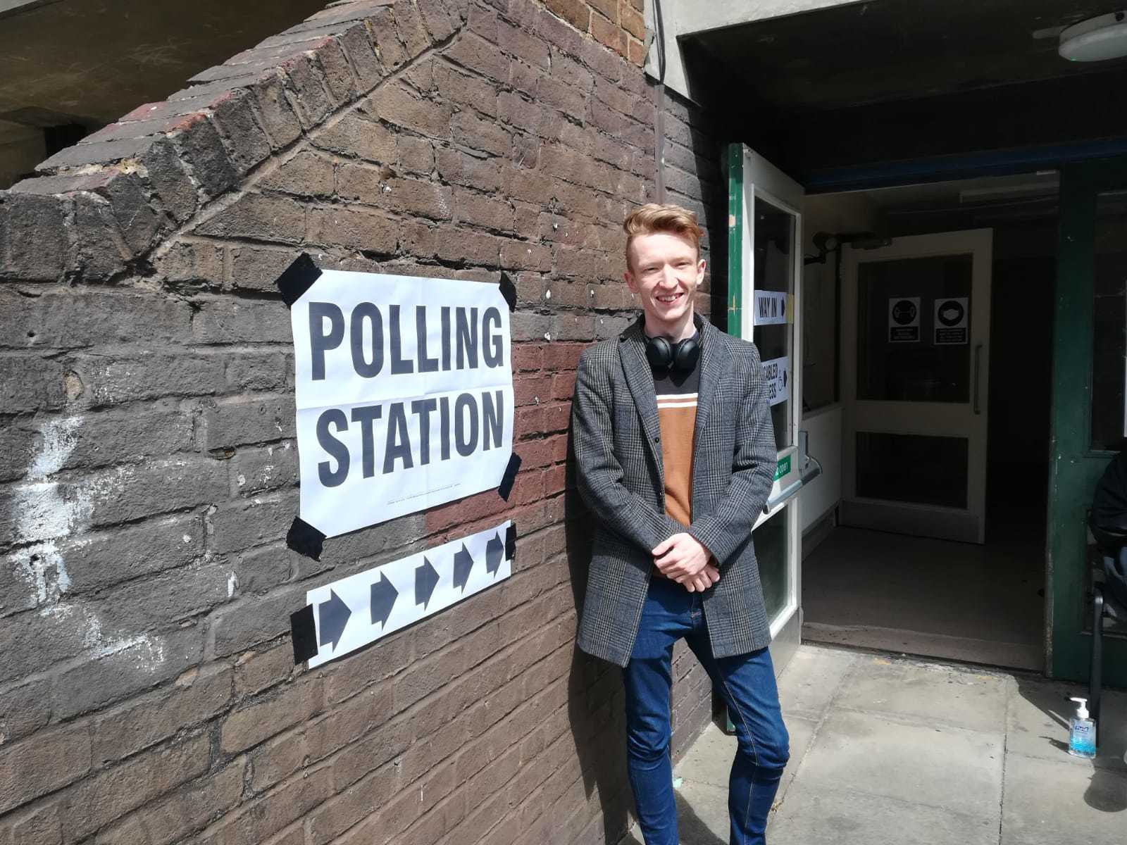 Voter Joe Thomas in Colliers Wood