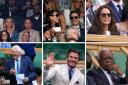 There were plenty of big names in the stands at SW19. ( All images by PA)