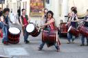 The Yamato Drummers entertained pedestrians in the Broadway earlier this month