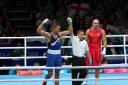 Joe Joyce winning gold in the super heavy weight boxing at the Glasgow Commonwealth Games 2014