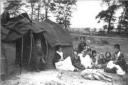 Gypsies camped on Mitcham Common in 1881.