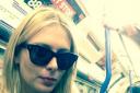 Now you see her.... well actually, no-one did. Maria Sharapova takes selfie on the Tube