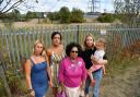 A group of Mitcham locals objecting to the current plans for the old gasworks site opposite Portland Road (photo: Darren Pepe)