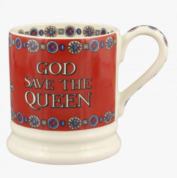 Wimbledon Times: Queen's Platinum Jubilee God Save The Queen 1/2 Pint Mug (Emma Bridgewater)) 