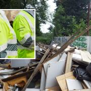 Environment Agency investigate waste dumped in Raynes Park