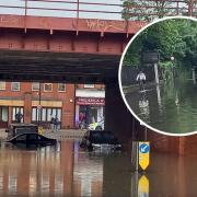 In pictures: flash floods hit Merton