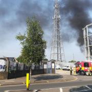 Fire crews spend all day at gas works fire in Mitcham