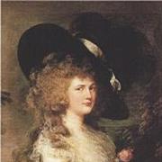 Gainsborough’s famous portrait of Georgiana, Duchess of Devonshire, dating from 1785. After a 200-year gap, it returned to Chatsworth House in 1994 when purchased by the 11th Duke of Devonshire