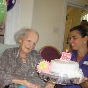 Wimbledon care home resident turns 100 years old