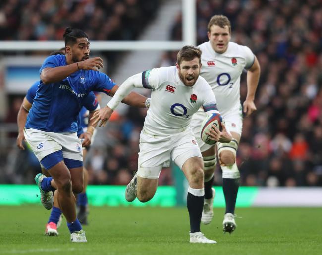 Elliot Daly in action for England at Twickenham last weekend. Picture: RFU Collection via Getty Images.