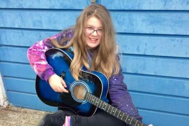 Greta Benn, 12, is a finalist in the Young Songwriter 2018 competition